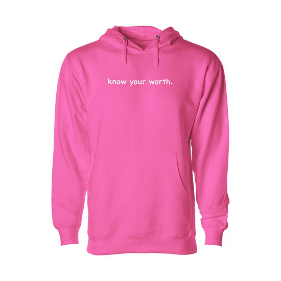 Load image into Gallery viewer, know your worth Hoodie
